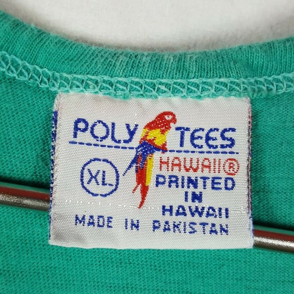 Vtg 90s Beach Bum Cannon Beach Tank Top XL Green - Picture 6 of 9